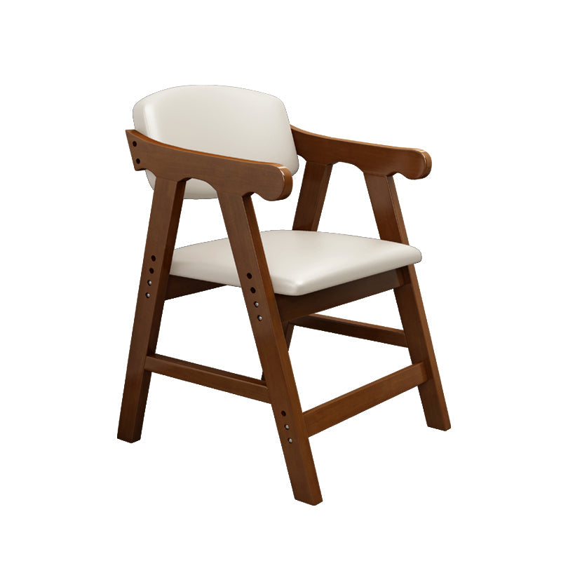 Open Back Dining Armchair Upholstered Arm Single Dining Chair with Wood Legs Lemon Yellow Clearhalo ' kitchen&dining_furn' 'Dining Chairs' 'Dining Tables & Seating' 'dining_chair' 'furn' 'furn_dining_chair' 'Furniture' 'furniture_dining_chair' 'Kitchen & Dining Furniture' 'kitchen' 3870743