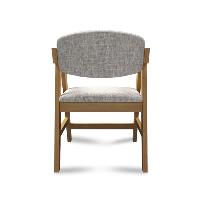 Open Back Dining Arm Chair Upholstered Single Dining Armchair with Wood Legs Clearhalo ' kitchen&dining_furn' 'Dining Chairs' 'Dining Tables & Seating' 'dining_chair' 'furn' 'furn_dining_chair' 'Furniture' 'furniture_dining_chair' 'Kitchen & Dining Furniture' 'kitchen' 3870778