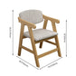 Open Back Dining Arm Chair Upholstered Single Dining Armchair with Wood Legs Clearhalo ' kitchen&dining_furn' 'Dining Chairs' 'Dining Tables & Seating' 'dining_chair' 'furn' 'furn_dining_chair' 'Furniture' 'furniture_dining_chair' 'Kitchen & Dining Furniture' 'kitchen' 3870790