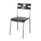 Contemporary Plastic Dining Room Chairs Open Back Dining Side Armless Chair for Restaurant Use Black-Dark Gray 1 Piece Clearhalo ' kitchen&dining_furn' 'Dining Chairs' 'Dining Tables & Seating' 'dining_chair' 'furn' 'furn_dining_chair' 'Furniture' 'furniture_dining_chair' 'Kitchen & Dining Furniture' 'kitchen' 3870802