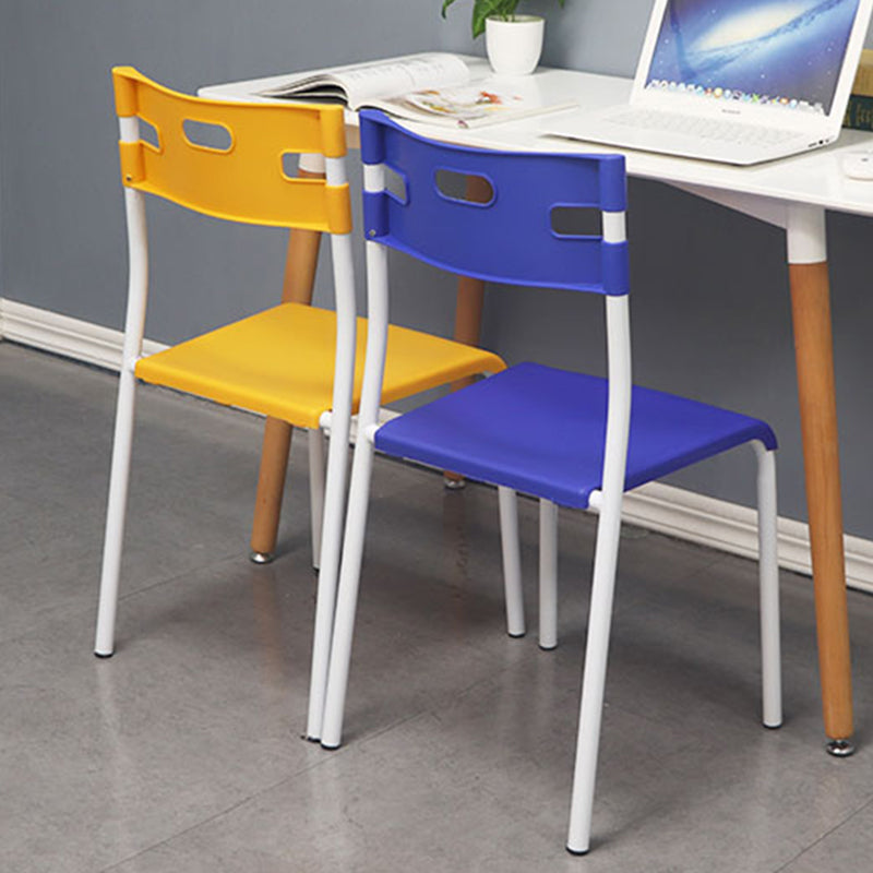 Contemporary Plastic Dining Room Chairs Open Back Dining Side Armless Chair for Restaurant Use Clearhalo ' kitchen&dining_furn' 'Dining Chairs' 'Dining Tables & Seating' 'dining_chair' 'furn' 'furn_dining_chair' 'Furniture' 'furniture_dining_chair' 'Kitchen & Dining Furniture' 'kitchen' 3870803