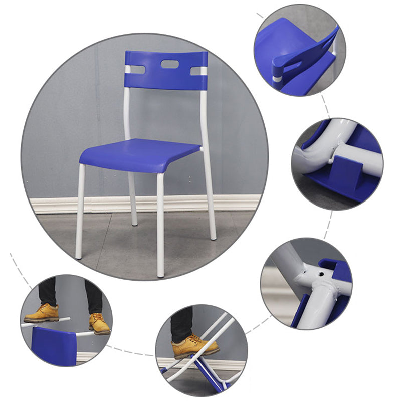 Contemporary Plastic Dining Room Chairs Open Back Dining Side Armless Chair for Restaurant Use Clearhalo ' kitchen&dining_furn' 'Dining Chairs' 'Dining Tables & Seating' 'dining_chair' 'furn' 'furn_dining_chair' 'Furniture' 'furniture_dining_chair' 'Kitchen & Dining Furniture' 'kitchen' 3870806