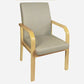 Scandinavian Home Arm Chair Solid Back Wood Upholstered Single Dining Room Chair Light Gray Clearhalo ' kitchen&dining_furn' 'Dining Chairs' 'Dining Tables & Seating' 'dining_chair' 'furn' 'furn_dining_chair' 'Furniture' 'furniture_dining_chair' 'Kitchen & Dining Furniture' 'kitchen' 3870853