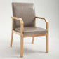 Scandinavian Home Arm Chair Solid Back Wood Upholstered Single Dining Room Chair Smoke Gray Clearhalo ' kitchen&dining_furn' 'Dining Chairs' 'Dining Tables & Seating' 'dining_chair' 'furn' 'furn_dining_chair' 'Furniture' 'furniture_dining_chair' 'Kitchen & Dining Furniture' 'kitchen' 3870866