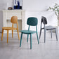 Scandinavian Plastic Armless Dining Chairs Open Back Side Chair (Set of 4) Clearhalo ' kitchen&dining_furn' 'Dining Chairs' 'Dining Tables & Seating' 'dining_chair' 'furn' 'furn_dining_chair' 'Furniture' 'furniture_dining_chair' 'Kitchen & Dining Furniture' 'kitchen' 3870883