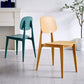 Scandinavian Plastic Armless Dining Chairs Open Back Side Chair (Set of 4) Clearhalo ' kitchen&dining_furn' 'Dining Chairs' 'Dining Tables & Seating' 'dining_chair' 'furn' 'furn_dining_chair' 'Furniture' 'furniture_dining_chair' 'Kitchen & Dining Furniture' 'kitchen' 3870886