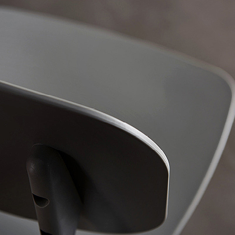 Scandinavian Plastic Armless Dining Chairs Open Back Side Chair (Set of 4) Clearhalo ' kitchen&dining_furn' 'Dining Chairs' 'Dining Tables & Seating' 'dining_chair' 'furn' 'furn_dining_chair' 'Furniture' 'furniture_dining_chair' 'Kitchen & Dining Furniture' 'kitchen' 3870895