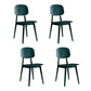 Scandinavian Plastic Armless Dining Chairs Open Back Side Chair (Set of 4) Green Clearhalo ' kitchen&dining_furn' 'Dining Chairs' 'Dining Tables & Seating' 'dining_chair' 'furn' 'furn_dining_chair' 'Furniture' 'furniture_dining_chair' 'Kitchen & Dining Furniture' 'kitchen' 3870896