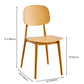 Scandinavian Plastic Armless Dining Chairs Open Back Side Chair (Set of 4) Clearhalo ' kitchen&dining_furn' 'Dining Chairs' 'Dining Tables & Seating' 'dining_chair' 'furn' 'furn_dining_chair' 'Furniture' 'furniture_dining_chair' 'Kitchen & Dining Furniture' 'kitchen' 3870901