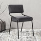 Scandinavian Home Side Chair Upholstered Metal Open Back Dining Room Chair Clearhalo ' kitchen&dining_furn' 'Dining Chairs' 'Dining Tables & Seating' 'dining_chair' 'furn' 'furn_dining_chair' 'Furniture' 'furniture_dining_chair' 'Kitchen & Dining Furniture' 'kitchen' 3870922