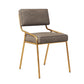 Scandinavian Home Side Chair Upholstered Metal Open Back Dining Room Chair Grey 1 Piece Brass Gold Clearhalo ' kitchen&dining_furn' 'Dining Chairs' 'Dining Tables & Seating' 'dining_chair' 'furn' 'furn_dining_chair' 'Furniture' 'furniture_dining_chair' 'Kitchen & Dining Furniture' 'kitchen' 3870972