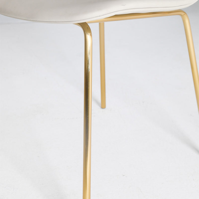 Contemporary Style Dining Room Chairs Dining Armless Chairs with Metal Legs Clearhalo ' kitchen&dining_furn' 'Dining Chairs' 'Dining Tables & Seating' 'dining_chair' 'furn' 'furn_dining_chair' 'Furniture' 'furniture_dining_chair' 'Kitchen & Dining Furniture' 'kitchen' 3870991