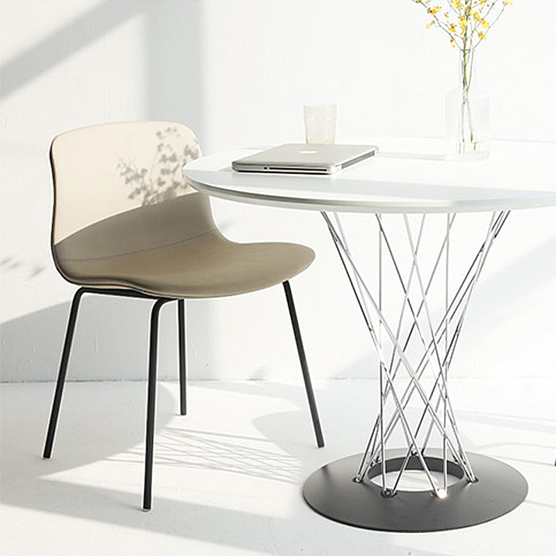 Contemporary Style Dining Room Chairs Dining Armless Chairs with Metal Legs Clearhalo ' kitchen&dining_furn' 'Dining Chairs' 'Dining Tables & Seating' 'dining_chair' 'furn' 'furn_dining_chair' 'Furniture' 'furniture_dining_chair' 'Kitchen & Dining Furniture' 'kitchen' 3870996