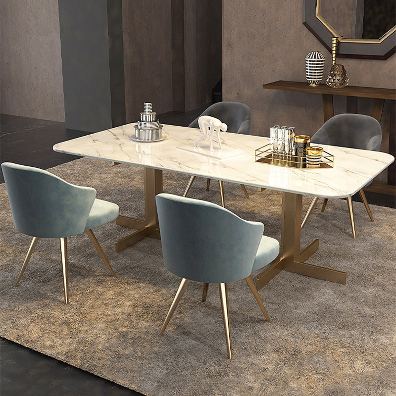 Contemporary Style Metal Dining Chair Dining Wingback Side Chair for Kitchen Clearhalo ' kitchen&dining_furn' 'Dining Chairs' 'Dining Tables & Seating' 'dining_chair' 'furn' 'furn_dining_chair' 'Furniture' 'furniture_dining_chair' 'Kitchen & Dining Furniture' 'kitchen' 3871015