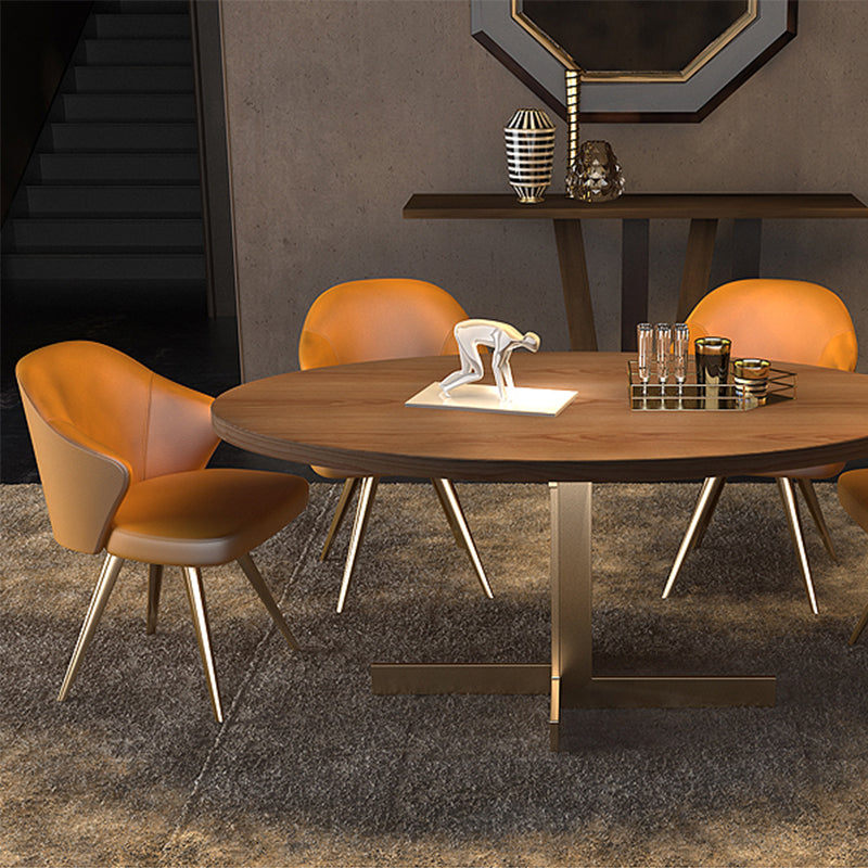 Contemporary Style Metal Dining Chair Dining Wingback Side Chair for Kitchen Clearhalo ' kitchen&dining_furn' 'Dining Chairs' 'Dining Tables & Seating' 'dining_chair' 'furn' 'furn_dining_chair' 'Furniture' 'furniture_dining_chair' 'Kitchen & Dining Furniture' 'kitchen' 3871041