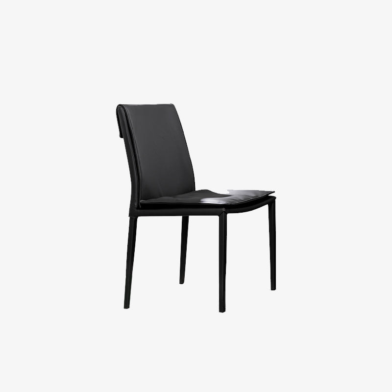 Modern Style Side Chair Home Solid Back Metal Upholstered Dining Room Chair (Set of 2) Clearhalo ' kitchen&dining_furn' 'Dining Chairs' 'Dining Tables & Seating' 'dining_chair' 'furn' 'furn_dining_chair' 'Furniture' 'furniture_dining_chair' 'Kitchen & Dining Furniture' 'kitchen' 3871056