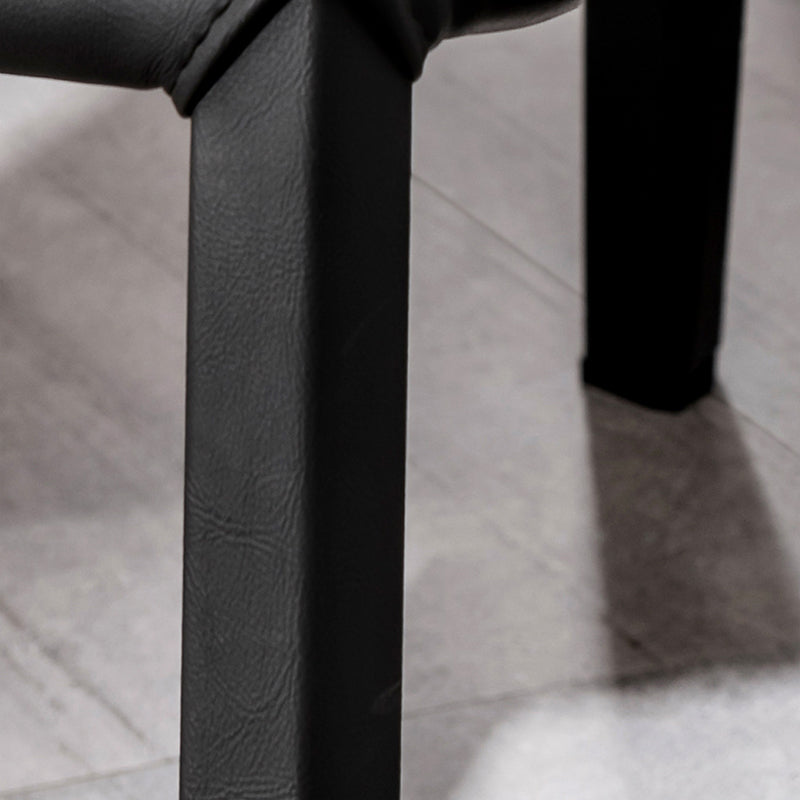 Modern Style Side Chair Home Solid Back Metal Upholstered Dining Room Chair (Set of 2) Clearhalo ' kitchen&dining_furn' 'Dining Chairs' 'Dining Tables & Seating' 'dining_chair' 'furn' 'furn_dining_chair' 'Furniture' 'furniture_dining_chair' 'Kitchen & Dining Furniture' 'kitchen' 3871057