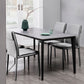 Modern Style Side Chair Home Solid Back Metal Upholstered Dining Room Chair (Set of 2) Clearhalo ' kitchen&dining_furn' 'Dining Chairs' 'Dining Tables & Seating' 'dining_chair' 'furn' 'furn_dining_chair' 'Furniture' 'furniture_dining_chair' 'Kitchen & Dining Furniture' 'kitchen' 3871062