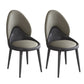 Modern Style Side Chair Indoor Solid Back Metal Upholstered Dining Room Chair (Set of 2) Camel Clearhalo ' kitchen&dining_furn' 'Dining Chairs' 'Dining Tables & Seating' 'dining_chair' 'furn' 'furn_dining_chair' 'Furniture' 'furniture_dining_chair' 'Kitchen & Dining Furniture' 'kitchen' 3871064