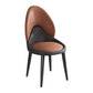 Modern Style Side Chair Indoor Solid Back Metal Upholstered Dining Room Chair (Set of 2) Clearhalo ' kitchen&dining_furn' 'Dining Chairs' 'Dining Tables & Seating' 'dining_chair' 'furn' 'furn_dining_chair' 'Furniture' 'furniture_dining_chair' 'Kitchen & Dining Furniture' 'kitchen' 3871071