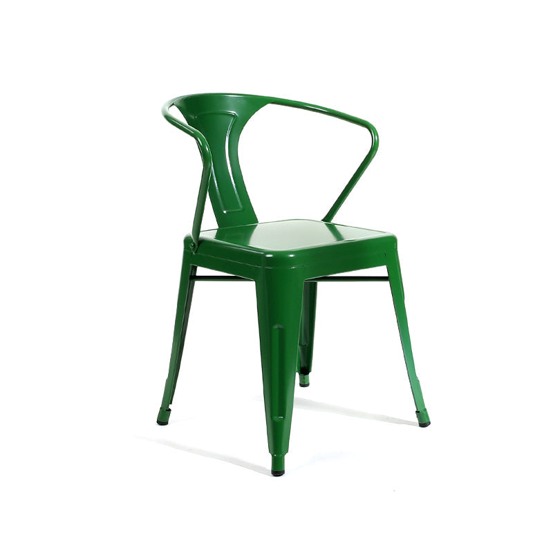 Industrial Dining Armchairs with Metal Legs Slat Back Dining Arm Chair for Coffee Bar Clearhalo ' kitchen&dining_furn' 'Dining Chairs' 'Dining Tables & Seating' 'dining_chair' 'furn' 'furn_dining_chair' 'Furniture' 'furniture_dining_chair' 'Kitchen & Dining Furniture' 'kitchen' 3871088