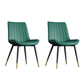 Home Scandinavian Arm Chair Upholstered Solid Back Metal Dining Room Chair Green 2 Piece Set Clearhalo ' kitchen&dining_furn' 'Dining Chairs' 'Dining Tables & Seating' 'dining_chair' 'furn' 'furn_dining_chair' 'Furniture' 'furniture_dining_chair' 'Kitchen & Dining Furniture' 'kitchen' 3871110