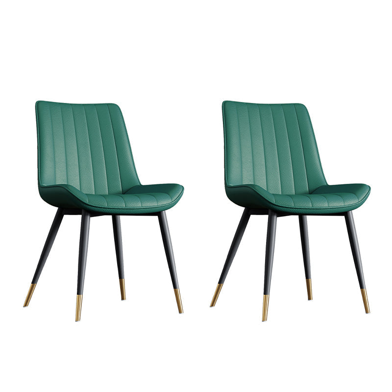 Home Scandinavian Arm Chair Upholstered Solid Back Metal Dining Room Chair Green 2 Piece Set Clearhalo ' kitchen&dining_furn' 'Dining Chairs' 'Dining Tables & Seating' 'dining_chair' 'furn' 'furn_dining_chair' 'Furniture' 'furniture_dining_chair' 'Kitchen & Dining Furniture' 'kitchen' 3871110
