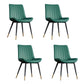 Home Scandinavian Arm Chair Upholstered Solid Back Metal Dining Room Chair Green 4 Piece Set Clearhalo ' kitchen&dining_furn' 'Dining Chairs' 'Dining Tables & Seating' 'dining_chair' 'furn' 'furn_dining_chair' 'Furniture' 'furniture_dining_chair' 'Kitchen & Dining Furniture' 'kitchen' 3871112