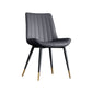 Home Scandinavian Arm Chair Upholstered Solid Back Metal Dining Room Chair Black 1 Piece Clearhalo ' kitchen&dining_furn' 'Dining Chairs' 'Dining Tables & Seating' 'dining_chair' 'furn' 'furn_dining_chair' 'Furniture' 'furniture_dining_chair' 'Kitchen & Dining Furniture' 'kitchen' 3871123