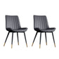 Home Scandinavian Arm Chair Upholstered Solid Back Metal Dining Room Chair Black 2 Piece Set Clearhalo ' kitchen&dining_furn' 'Dining Chairs' 'Dining Tables & Seating' 'dining_chair' 'furn' 'furn_dining_chair' 'Furniture' 'furniture_dining_chair' 'Kitchen & Dining Furniture' 'kitchen' 3871124