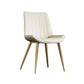 Home Scandinavian Arm Chair Upholstered Solid Back Metal Dining Room Chair Light Beige 1 Piece Clearhalo ' kitchen&dining_furn' 'Dining Chairs' 'Dining Tables & Seating' 'dining_chair' 'furn' 'furn_dining_chair' 'Furniture' 'furniture_dining_chair' 'Kitchen & Dining Furniture' 'kitchen' 3871153
