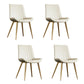 Home Scandinavian Arm Chair Upholstered Solid Back Metal Dining Room Chair Light Beige 4 Piece Set Clearhalo ' kitchen&dining_furn' 'Dining Chairs' 'Dining Tables & Seating' 'dining_chair' 'furn' 'furn_dining_chair' 'Furniture' 'furniture_dining_chair' 'Kitchen & Dining Furniture' 'kitchen' 3871155