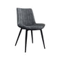 Home Scandinavian Arm Chair Upholstered Solid Back Metal Dining Room Chair Grey 1 Piece Clearhalo ' kitchen&dining_furn' 'Dining Chairs' 'Dining Tables & Seating' 'dining_chair' 'furn' 'furn_dining_chair' 'Furniture' 'furniture_dining_chair' 'Kitchen & Dining Furniture' 'kitchen' 3871168