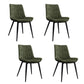 Home Scandinavian Arm Chair Upholstered Solid Back Metal Dining Room Chair Blackish Green 4 Piece Set Clearhalo ' kitchen&dining_furn' 'Dining Chairs' 'Dining Tables & Seating' 'dining_chair' 'furn' 'furn_dining_chair' 'Furniture' 'furniture_dining_chair' 'Kitchen & Dining Furniture' 'kitchen' 3871176