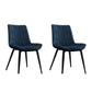 Home Scandinavian Arm Chair Upholstered Solid Back Metal Dining Room Chair Blue 2 Piece Set Clearhalo ' kitchen&dining_furn' 'Dining Chairs' 'Dining Tables & Seating' 'dining_chair' 'furn' 'furn_dining_chair' 'Furniture' 'furniture_dining_chair' 'Kitchen & Dining Furniture' 'kitchen' 3871178