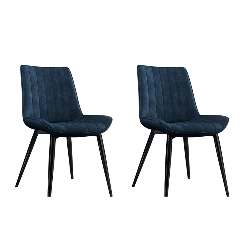 Home Scandinavian Arm Chair Upholstered Solid Back Metal Dining Room Chair Blue 2 Piece Set Clearhalo ' kitchen&dining_furn' 'Dining Chairs' 'Dining Tables & Seating' 'dining_chair' 'furn' 'furn_dining_chair' 'Furniture' 'furniture_dining_chair' 'Kitchen & Dining Furniture' 'kitchen' 3871178