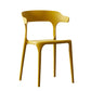Scandinavian Style Plastic Chair Kitchen Dining Room Open Back Arm Chairs Ginger 1 Piece Clearhalo ' kitchen&dining_furn' 'Dining Chairs' 'Dining Tables & Seating' 'dining_chair' 'furn' 'furn_dining_chair' 'Furniture' 'furniture_dining_chair' 'Kitchen & Dining Furniture' 'kitchen' 3871189