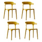 Scandinavian Style Plastic Chair Kitchen Dining Room Open Back Arm Chairs Ginger 4 Piece Set Clearhalo ' kitchen&dining_furn' 'Dining Chairs' 'Dining Tables & Seating' 'dining_chair' 'furn' 'furn_dining_chair' 'Furniture' 'furniture_dining_chair' 'Kitchen & Dining Furniture' 'kitchen' 3871193