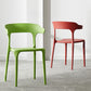 Scandinavian Style Plastic Chair Kitchen Dining Room Open Back Arm Chairs Clearhalo ' kitchen&dining_furn' 'Dining Chairs' 'Dining Tables & Seating' 'dining_chair' 'furn' 'furn_dining_chair' 'Furniture' 'furniture_dining_chair' 'Kitchen & Dining Furniture' 'kitchen' 3871203