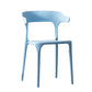 Scandinavian Style Plastic Chair Kitchen Dining Room Open Back Arm Chairs Sky Blue 1 Piece Clearhalo ' kitchen&dining_furn' 'Dining Chairs' 'Dining Tables & Seating' 'dining_chair' 'furn' 'furn_dining_chair' 'Furniture' 'furniture_dining_chair' 'Kitchen & Dining Furniture' 'kitchen' 3871208