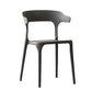 Scandinavian Style Plastic Chair Kitchen Dining Room Open Back Arm Chairs Dark Gray 1 Piece Clearhalo ' kitchen&dining_furn' 'Dining Chairs' 'Dining Tables & Seating' 'dining_chair' 'furn' 'furn_dining_chair' 'Furniture' 'furniture_dining_chair' 'Kitchen & Dining Furniture' 'kitchen' 3871217