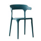 Scandinavian Style Plastic Chair Kitchen Dining Room Open Back Arm Chairs Gray-Blue 1 Piece Clearhalo ' kitchen&dining_furn' 'Dining Chairs' 'Dining Tables & Seating' 'dining_chair' 'furn' 'furn_dining_chair' 'Furniture' 'furniture_dining_chair' 'Kitchen & Dining Furniture' 'kitchen' 3871220
