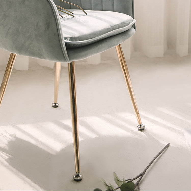 Scandinavian Style Upholstered Side Chairs Solid Back Arm Dining Chairs for Home Use Clearhalo ' kitchen&dining_furn' 'Dining Chairs' 'Dining Tables & Seating' 'dining_chair' 'furn' 'furn_dining_chair' 'Furniture' 'furniture_dining_chair' 'Kitchen & Dining Furniture' 'kitchen' 3871239