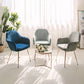 Scandinavian Style Upholstered Side Chairs Solid Back Arm Dining Chairs for Home Use Clearhalo ' kitchen&dining_furn' 'Dining Chairs' 'Dining Tables & Seating' 'dining_chair' 'furn' 'furn_dining_chair' 'Furniture' 'furniture_dining_chair' 'Kitchen & Dining Furniture' 'kitchen' 3871248
