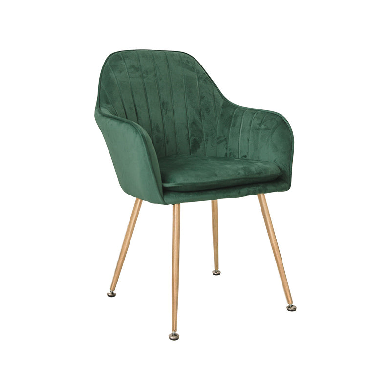 Scandinavian Style Upholstered Side Chairs Solid Back Arm Dining Chairs for Home Use Blackish Green 1 Piece Clearhalo ' kitchen&dining_furn' 'Dining Chairs' 'Dining Tables & Seating' 'dining_chair' 'furn' 'furn_dining_chair' 'Furniture' 'furniture_dining_chair' 'Kitchen & Dining Furniture' 'kitchen' 3871250