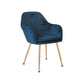 Scandinavian Style Upholstered Side Chairs Solid Back Arm Dining Chairs for Home Use Dark Blue 1 Piece Clearhalo ' kitchen&dining_furn' 'Dining Chairs' 'Dining Tables & Seating' 'dining_chair' 'furn' 'furn_dining_chair' 'Furniture' 'furniture_dining_chair' 'Kitchen & Dining Furniture' 'kitchen' 3871253