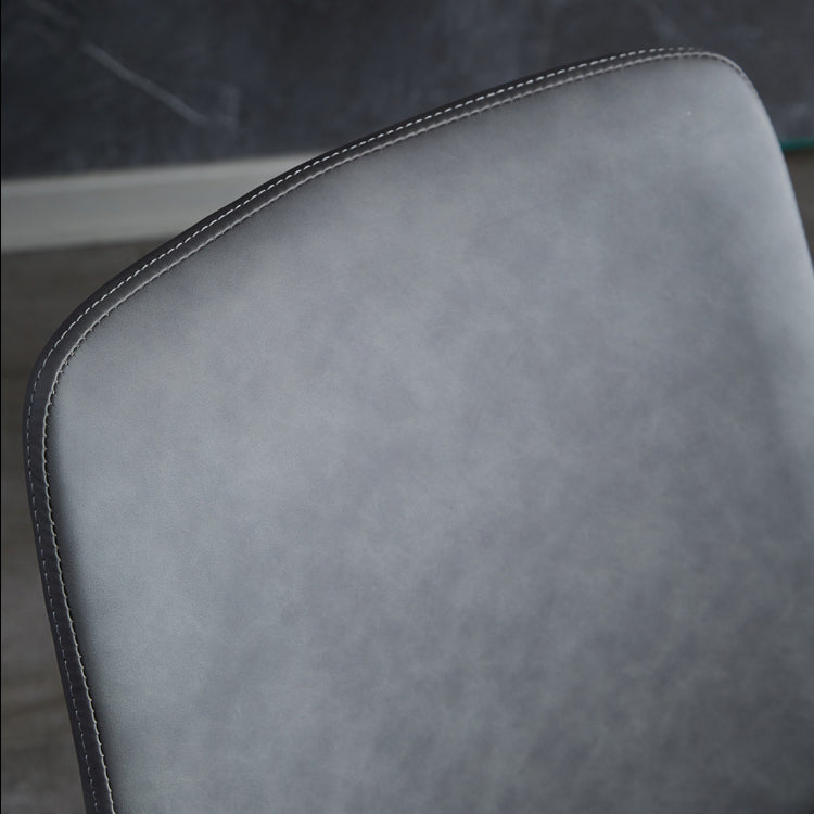 Contemporary Metal Dining Room Chairs Leather Dining Armless Chairs for Indoor Use Clearhalo ' kitchen&dining_furn' 'Dining Chairs' 'Dining Tables & Seating' 'dining_chair' 'furn' 'furn_dining_chair' 'Furniture' 'furniture_dining_chair' 'Kitchen & Dining Furniture' 'kitchen' 3871301