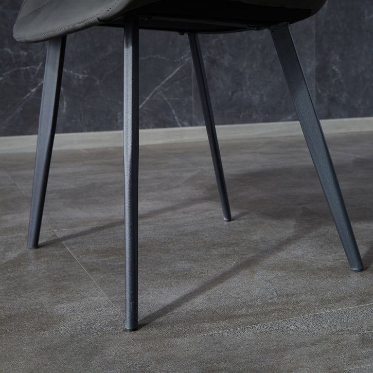 Contemporary Metal Dining Room Chairs Leather Dining Armless Chairs for Indoor Use Clearhalo ' kitchen&dining_furn' 'Dining Chairs' 'Dining Tables & Seating' 'dining_chair' 'furn' 'furn_dining_chair' 'Furniture' 'furniture_dining_chair' 'Kitchen & Dining Furniture' 'kitchen' 3871306