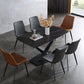 Contemporary Metal Dining Room Chairs Leather Dining Armless Chairs for Indoor Use Clearhalo ' kitchen&dining_furn' 'Dining Chairs' 'Dining Tables & Seating' 'dining_chair' 'furn' 'furn_dining_chair' 'Furniture' 'furniture_dining_chair' 'Kitchen & Dining Furniture' 'kitchen' 3871308