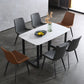 Contemporary Metal Dining Room Chairs Leather Dining Armless Chairs for Indoor Use Clearhalo ' kitchen&dining_furn' 'Dining Chairs' 'Dining Tables & Seating' 'dining_chair' 'furn' 'furn_dining_chair' 'Furniture' 'furniture_dining_chair' 'Kitchen & Dining Furniture' 'kitchen' 3871310